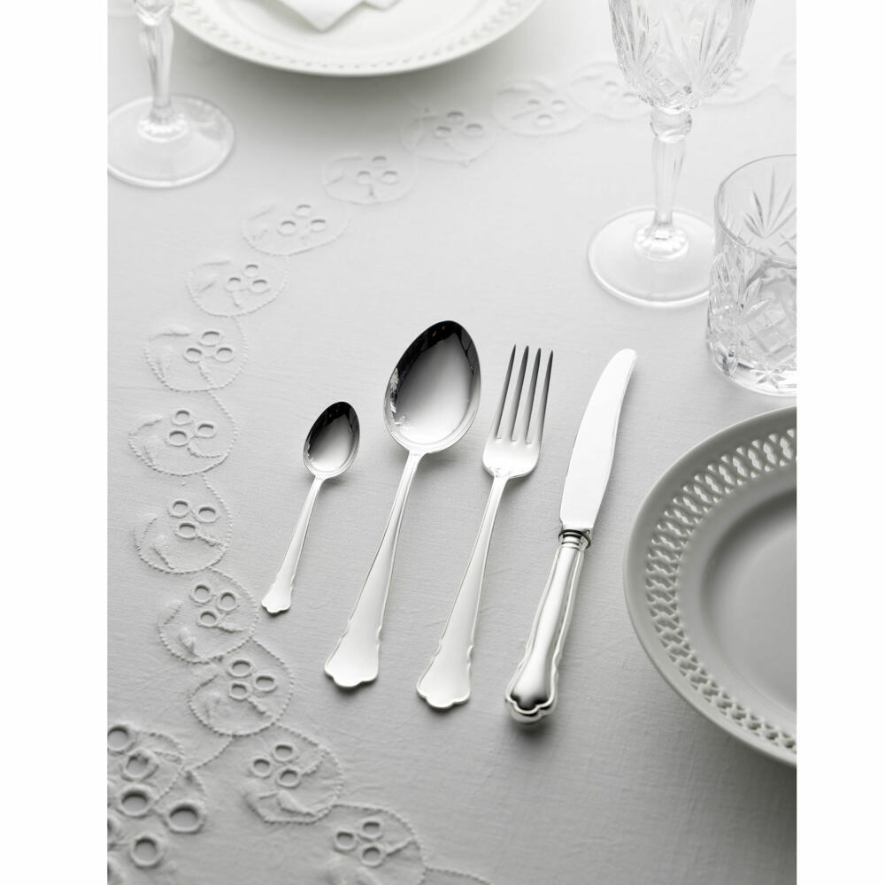 Gense Kaffeelöffel Chippendale, Besteck, Löffel, Silber 830, 11.9 cm, 20273