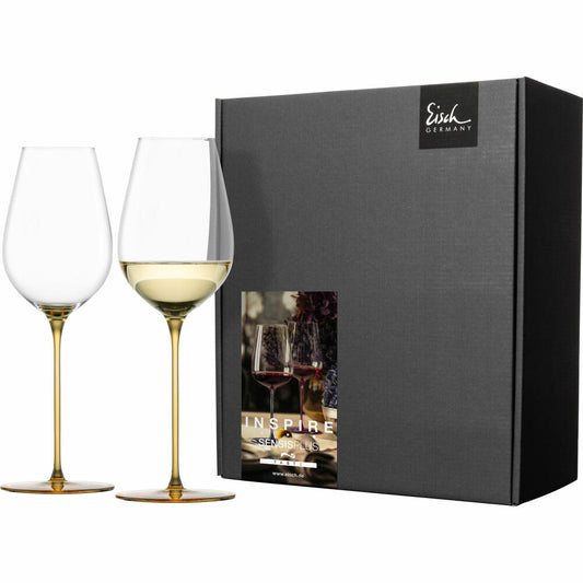 Eisch Allroundgläser Inspire Sensisplus, 2er Set, Champagnerglas, Weinglas, Kristallglas, Amber, 400 ml, 15437073
