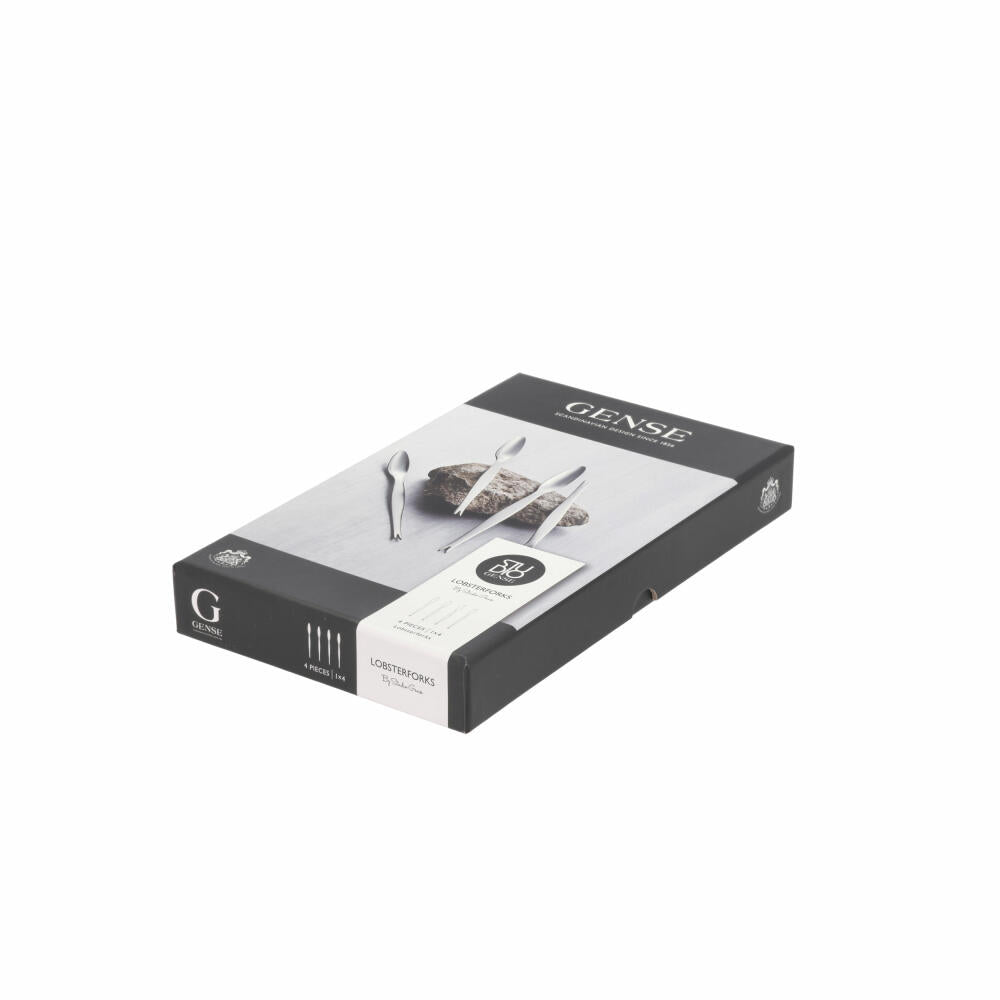 Gense Hummergabel Focus Steel 4er Set, Hummerbesteck, 18/8 Edelstahl, 20.6 cm, 20658