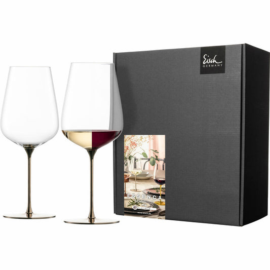 Eisch Allroundgläser Essenca Sensisplus, 2er Set, Rotweinglas, Weinglas, Kristallglas, Platin, 740 ml, 15434021