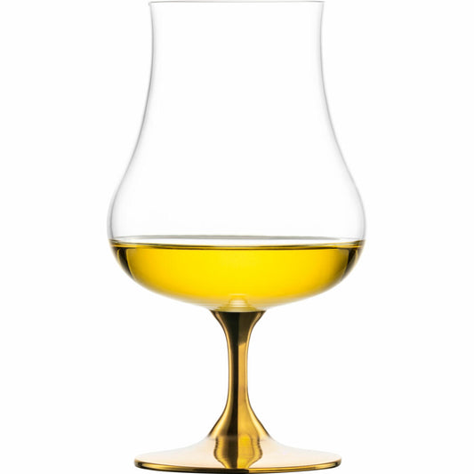 Eisch Universal Spirituosenglas Gentleman, mit Aromadeckel, Cognacglas, Whiskyglas, Gold, 220 ml, 86551214