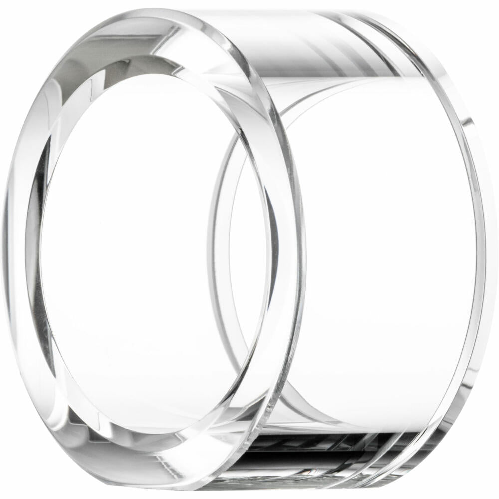 Eisch Serviettenringe, 2er Set, Serviettenhalter, Servietten Ringe, Kristallglas, Transparent, 50 mm, 77290505