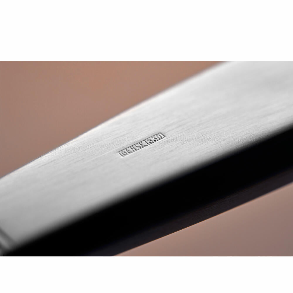 Gense Messer Rosenholm, Besteck, Tafelmesser, Silber 830, 22.5 cm, 20283