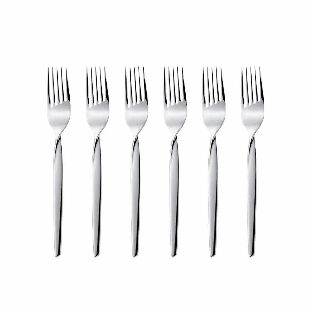 Gense Kuchengabel Twist 6er Set, Besteck, Gabeln, 18/0 Edelstahl, 16 cm, 20591