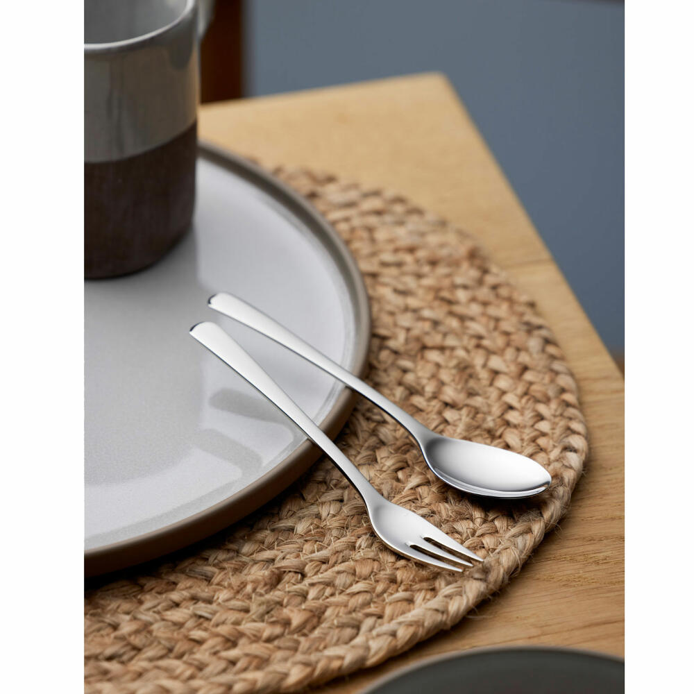 Gense Dessertlöffel Steel Line, Besteck, Löffel, 18/8 Edelstahl, 16.3 cm, 20536