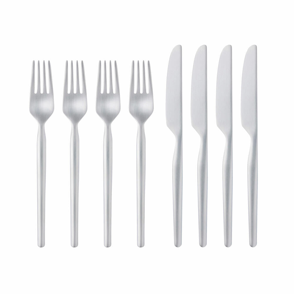 Gense Dessertbesteck-Set Dorotea 8-tlg., Gabeln, Messer, 18/8 Edelstahl, 20610