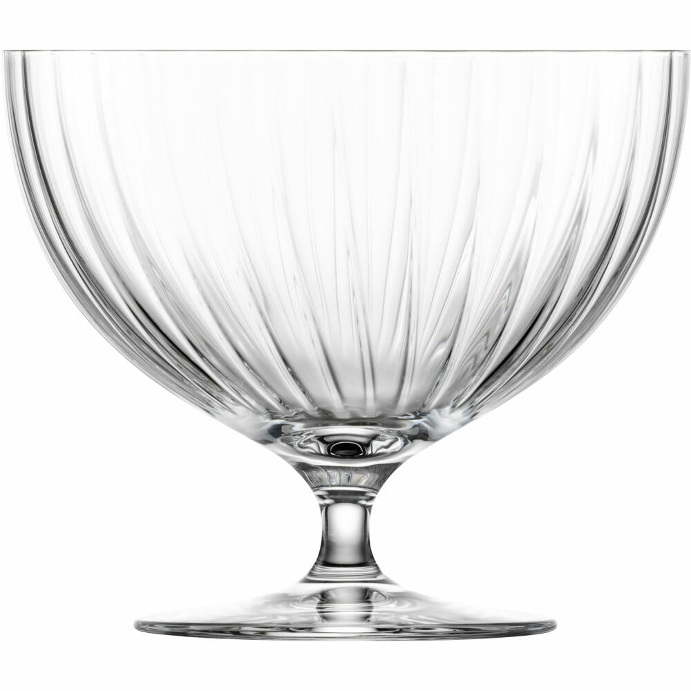 Eisch Schale auf Fuß, Fußschale, Servierschale, Salatschale, Dekoschale, Kristallglas, Ø 22 cm, 30053120