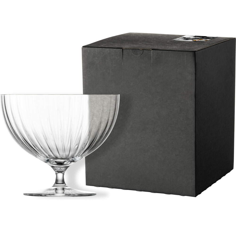 Eisch Schale auf Fuß, Fußschale, Servierschale, Salatschale, Dekoschale, Kristallglas, Ø 22 cm, 30053120