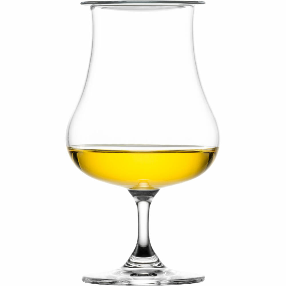 Eisch Universal Spirituosenglas 4-tlg. Superior Sensis plus, mit Aromadeckel, Whiskyglas, Cognacglas, Kristallglas, 220 ml, 25005213