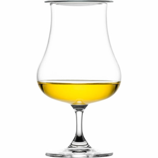 Eisch Universal Spirituosenglas 4-tlg. Superior Sensis plus, mit Aromadeckel, Whiskyglas, Cognacglas, Kristallglas, 220 ml, 25005213