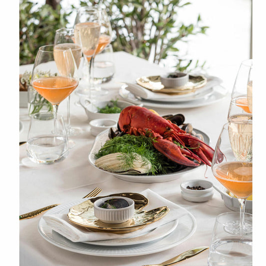 Gense Fischgabel Nobel, Fischbesteck, 18/0 Edelstahl vergoldet, 18.8 cm, 20434