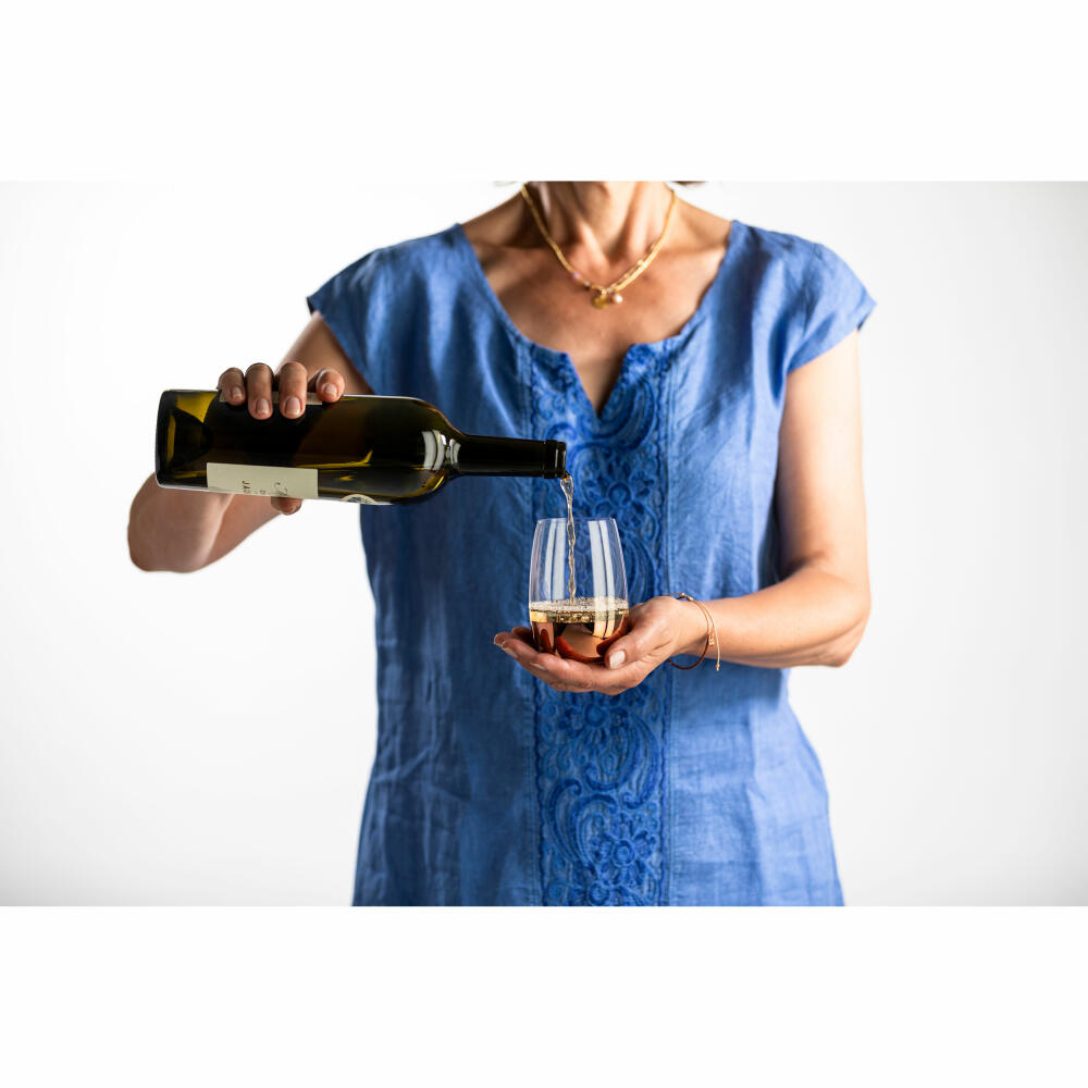 Eisch Allround / Wein-Becher Weißwein Elevate, 2er Set, Weinglas, Trinkglas, Kristallglas, Kupfer, 340 ml, 15009917