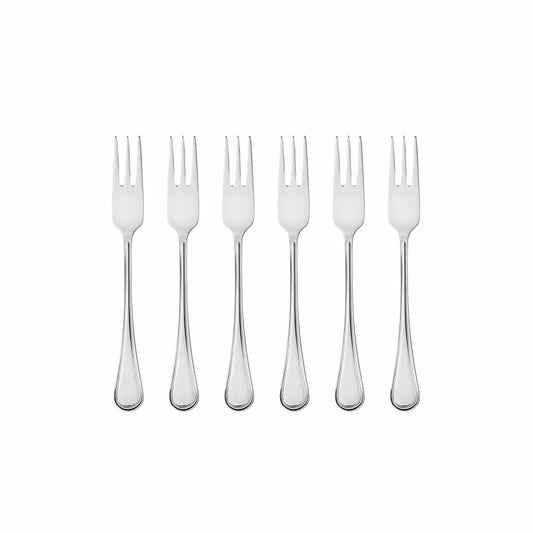 Gense Kuchengabel Oxford 6er Set, Besteck, Gabeln, 18/8 Edelstahl, 16.2 cm, 20502