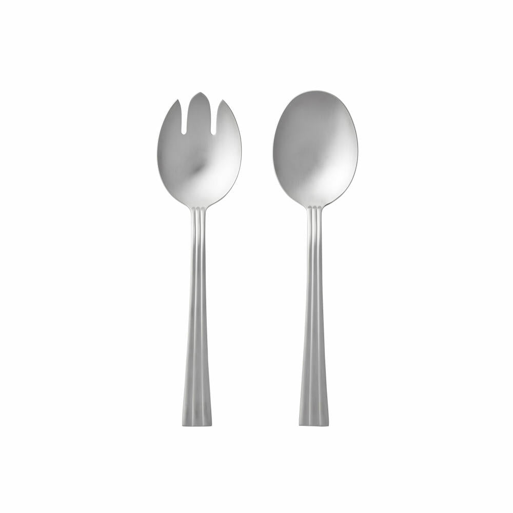 Gense Salatbesteck Thebe 2-tlg., Salatlöffel, Salatgabel, 18/8 Edelstahl, 21 cm, 20695