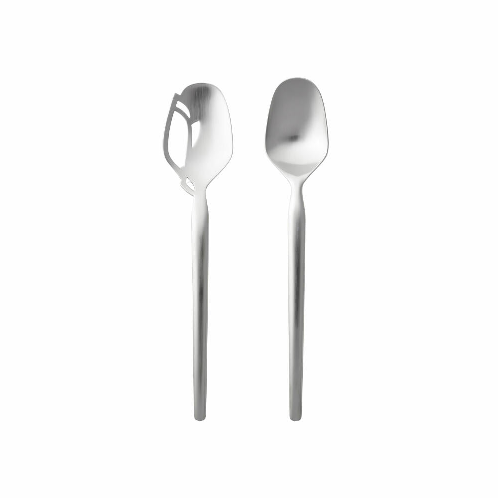 Gense Salatbesteck Dorotea 2-tlg., Salatlöffel, Salatgabel, 18/8 Edelstahl, 27 cm, 20605