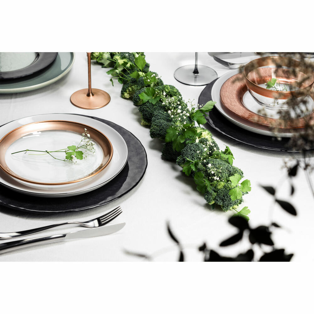 Eisch Schalen Kaya Copper, 2er Set, Dessertschale, Dipschale, Schale, Kristallglas, Kupfer, Ø 14 cm, 77356714