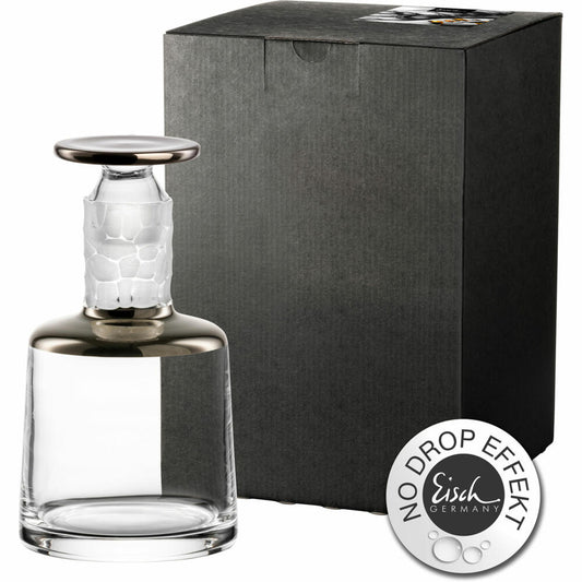 Eisch Whisky Karaffe Hamilton, No Drop, Whiskykaraffe, Kristallglas, Matt Platin, 0.75 L, 78189908