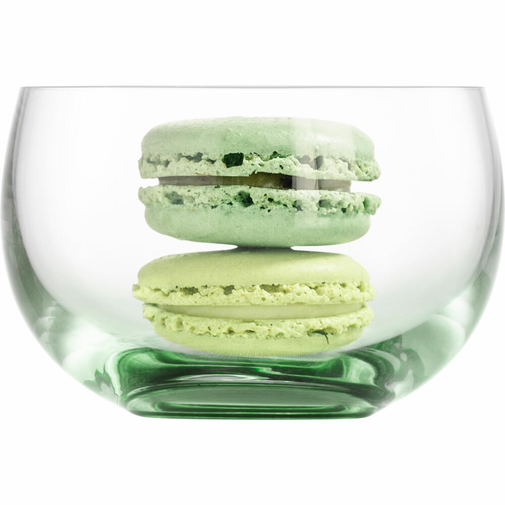 Eisch Dessertschalen 2er Set Gem, Dessertschale, Dessert Schale, Müslischale, Kristallglas, Grün, Ø 9.2 cm, 30031015