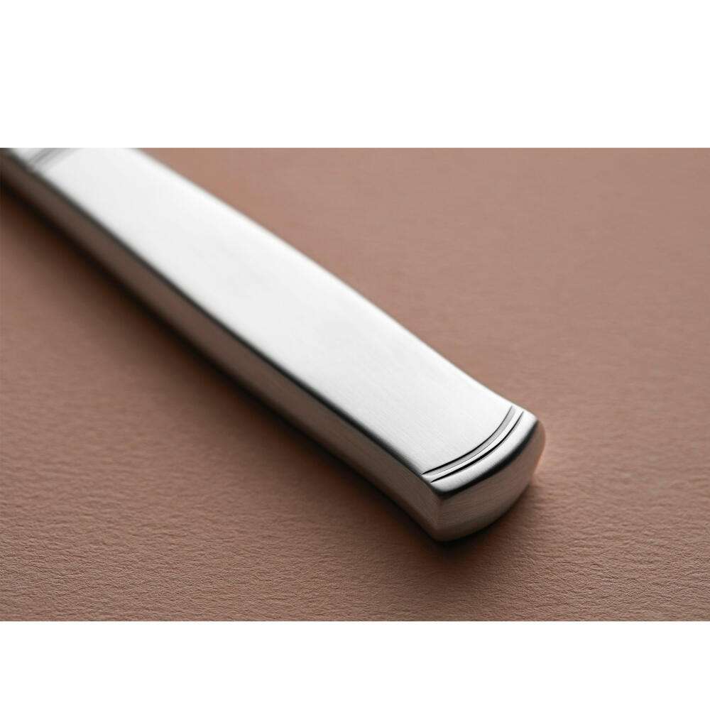 Gense Messer Rosenholm, Besteck, Tafelmesser, Silber 830, 22.5 cm, 20283