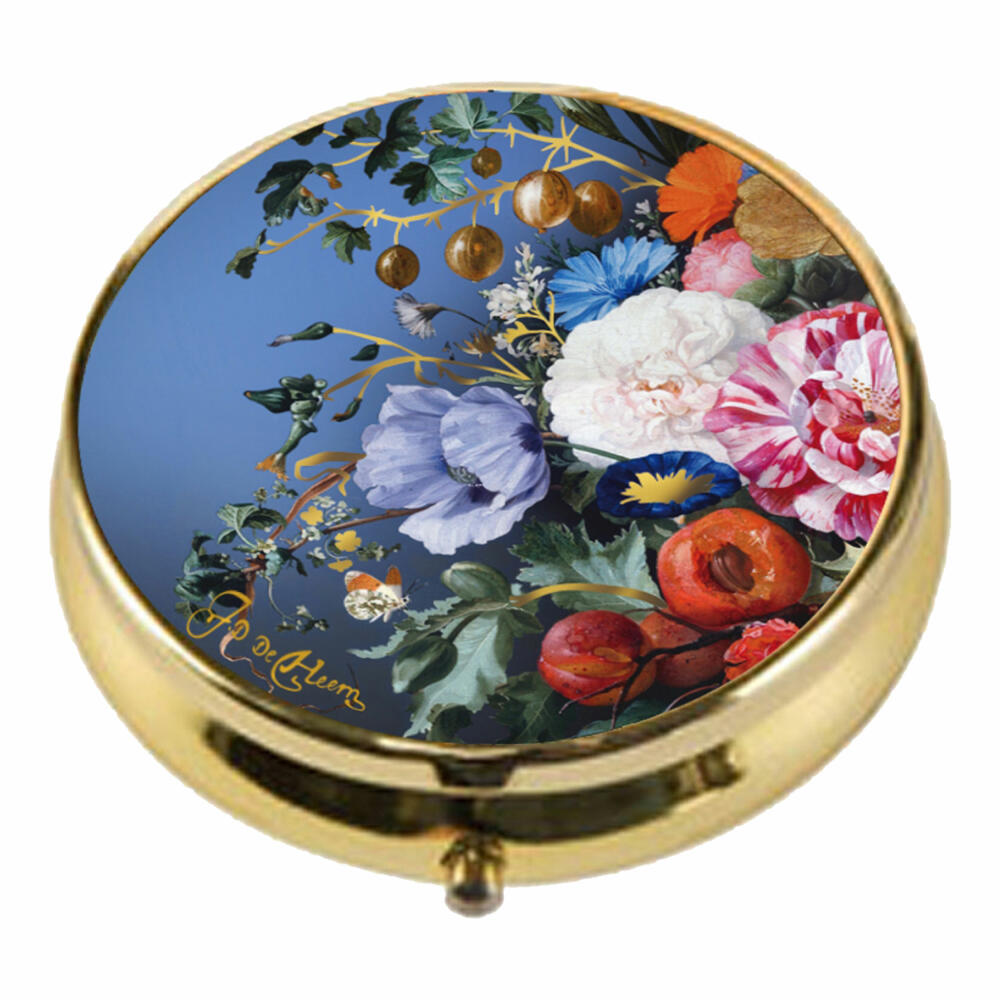 Goebel Pillendose Jan Davidsz de Heem - Sommerblumen, Pillenbox, Artis Orbis, Metall-Kombi, Bunt, 67061451