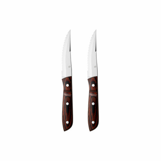 Gense Steakmesser XL Old Farmer Classic 2er Set, Holzlaminat, 18/8 Edelstahl, 23.5 cm, 20350