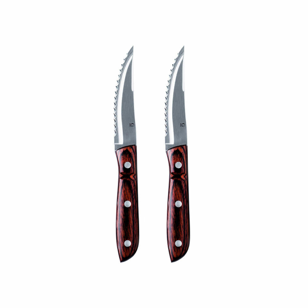 Gense Steakmesser XL Old Farmer Classic, Holzlaminat, 18/8 Edelstahl, 23.5 cm, 20553