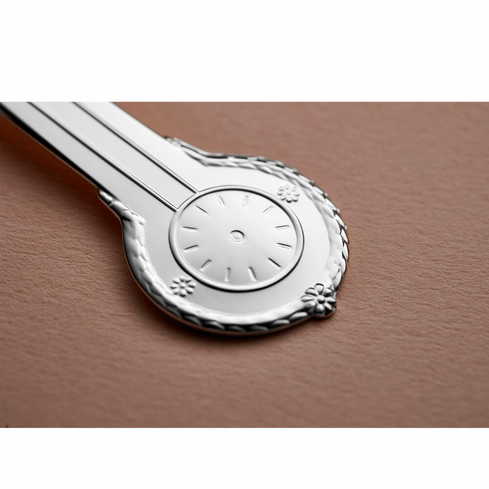 Gense Tauflöffel Klokke mit Blumen, Besteck, Löffel, Silber 830, 15.5 cm, 20296