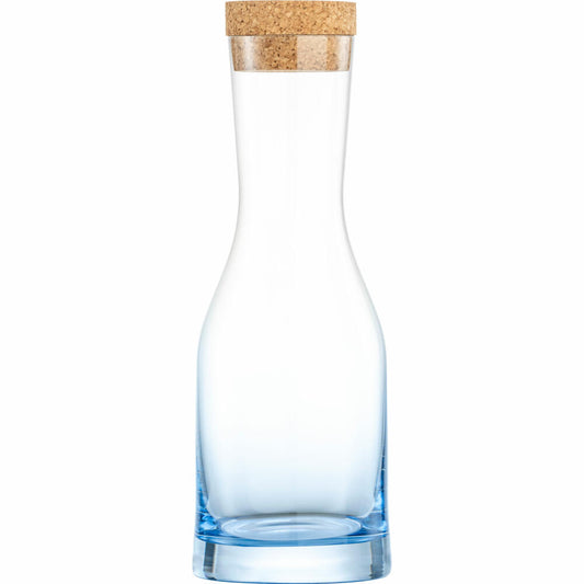 Eisch Karaffe No Drop, mit Korkverschluss, Wasserkaraffe, Kristallglas, Blau, 0.85 L, 30184009