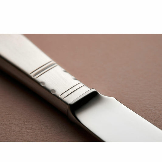 Gense Messer Rosenholm, Besteck, Tafelmesser, Silber 830, 22.5 cm, 20283