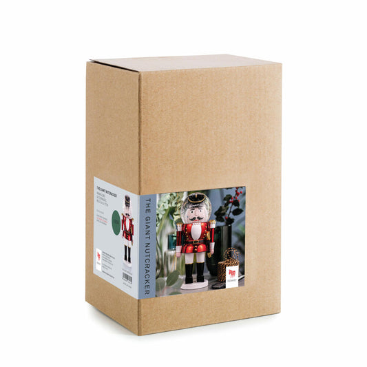 Donkey Products Dekofigur The Giant Shiny Nutcracker, Summer Globe, Nussknacker, Glitzerkugel, Polyresin, Rot, 330492