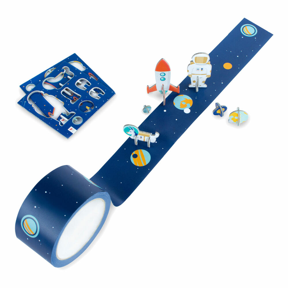 Donkey Products Deko-Klebeband Tape Gallery - My first Space Flight, Bastelset, Pappe, 20 m, 300622