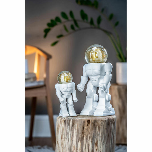 Donkey Products decorative figure The Action Hero, Summer Globe, action figure, shaking globe, polyresin, glass, white, 330495