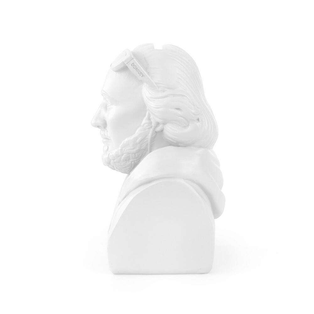 Donkey Products Money Box Historic Hipster Shakespeare, Coin Box, Polyresin, White, 8 x 9 x 14.5 cm, 330216