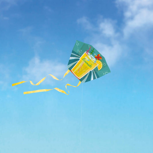 Donkey Products Flugdrache Mini Kite - LemonAir, Drachen in Dose, Polyester, Blech, Bunt, 45 x 33 x 25 cm, 340007