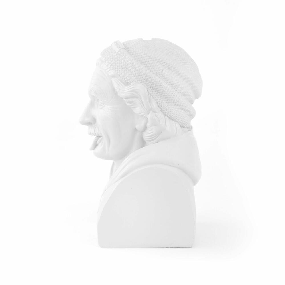 Donkey Products Spardose Historic Hipster Einstein, Münzdose, Polyresin, Weiß, 8 x 9 x 14.5 cm, 330215