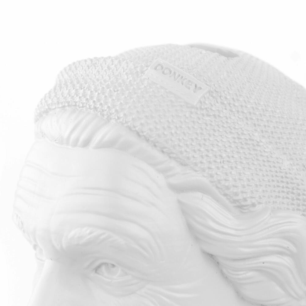 Donkey Products Spardose Historic Hipster Einstein, Münzdose, Polyresin, Weiß, 8 x 9 x 14.5 cm, 330215