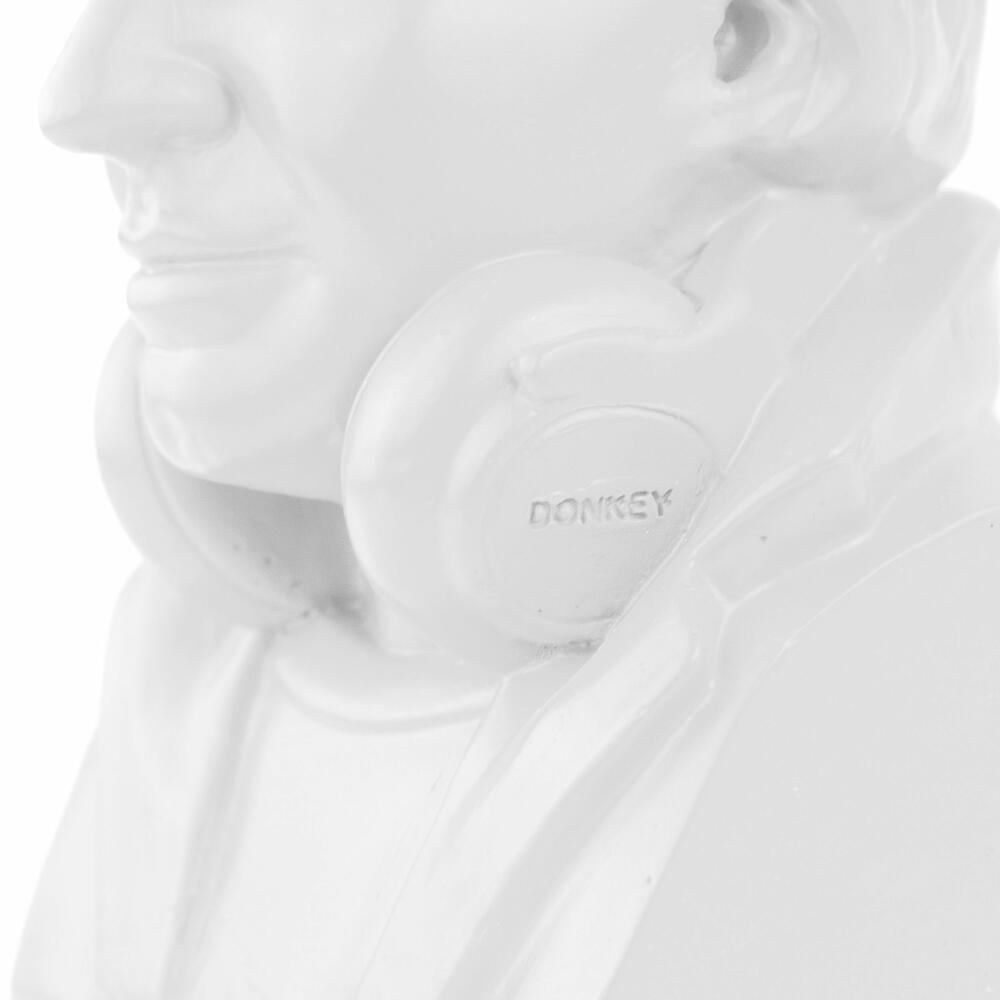 Donkey Products Money Box Historic Hipster Mozart, Coin Box, Polyresin, White, 8 x 9 x 14.5 cm, 330217