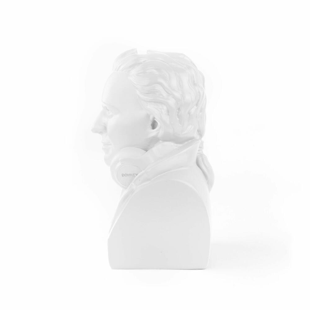 Donkey Products Money Box Historic Hipster Mozart, Coin Box, Polyresin, White, 8 x 9 x 14.5 cm, 330217