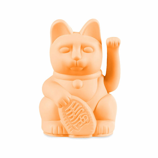 Donkey Products Lucky Cat Mini Maneki Neko, Winkekatze, Kunststoff, Peach, 9.8 cm, 330540