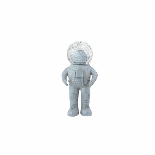 Donkey Products Summerglobe The Astronauts Small, Glitzerkugel, Schneekugel, Glas / Polyresin, Grau, 13 cm, 360020
