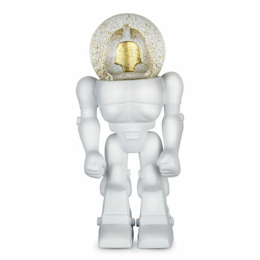 Donkey Products decorative figure The Action Hero, Summer Globe, action figure, shaking globe, polyresin, glass, white, 330495