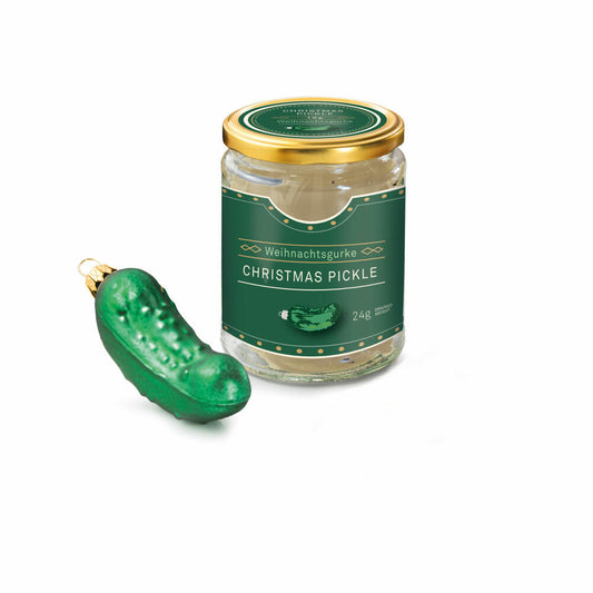 Donkey Products Weihnachtsgurke, Tannenbaumschmuck im Glas, Weihnachtsdeko, Glas, Grün, 300996