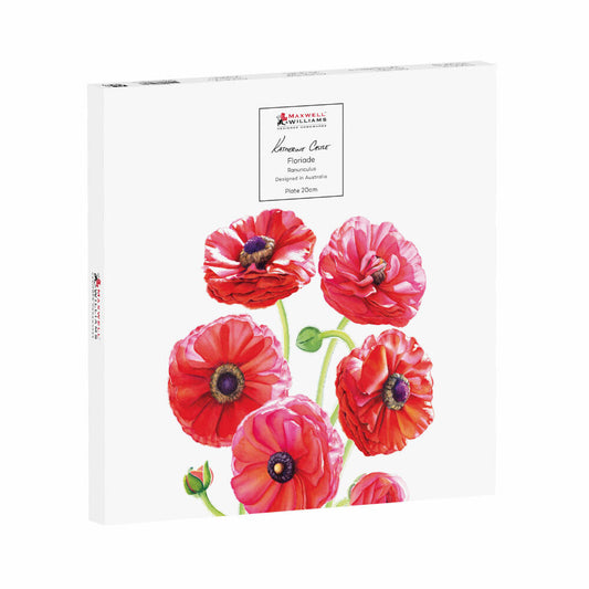 Maxwell & Williams Teller Ranunkel - Katherine Castle Floriade, Speiseteller, Frühstücksteller, Bone China, Bunt, 20 cm, JY0047