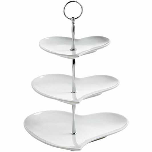 Maxwell & Williams Amore 3-Stufen Etagere, Tortenständer, Servierplatte, Porzellan, JX57916