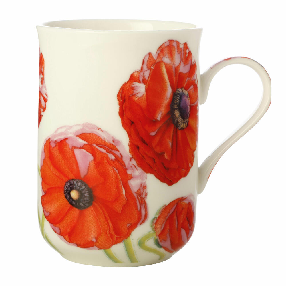 Maxwell & Williams Becher Ranunkel - Katherine Castle Floriade, Tasse, Kaffeetasse, Bone China, Bunt, 350 ml, JY0041