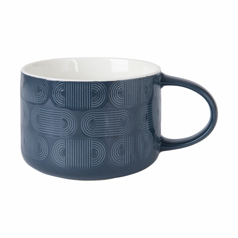 Maxwell & Williams Jumbotasse Crest, Becher, Porzellan, Blau, 500 ml, KL0275