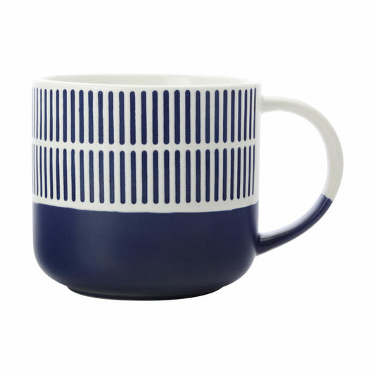 Maxwell & Williams Becher Arches, Kaffeebecher, Tasse, Porzellan, Dunkelblau, 400 ml, KL0220