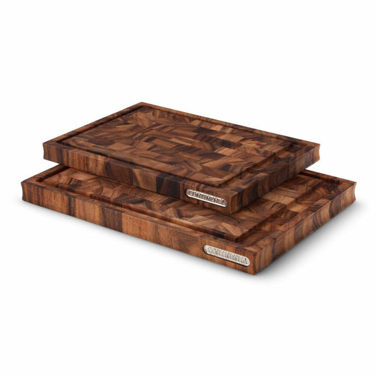 Continenta carving board end grain, cutting board, kitchen board, wooden board, acacia wood, 36.5 x 25 cm, 4850