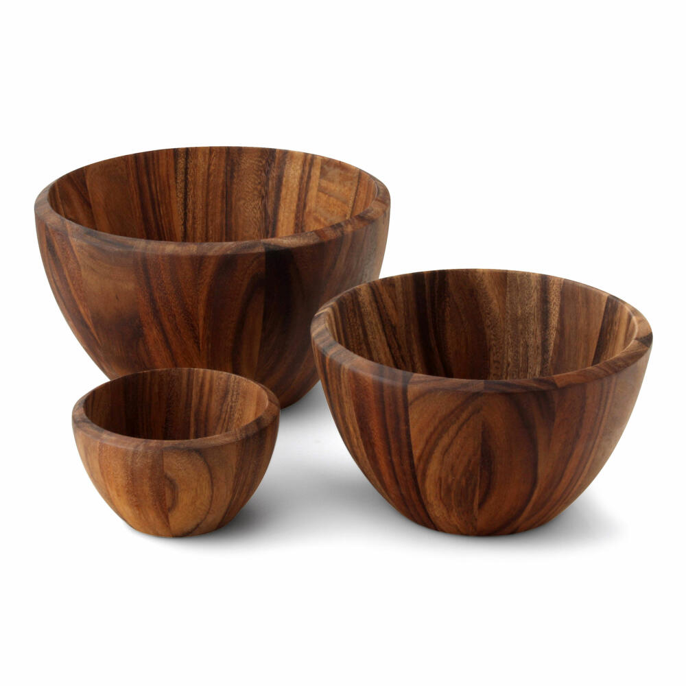 Continenta bowl, serving bowl, salad bowl, bowl, acacia wood, Ø 30 x 18 cm, 4830