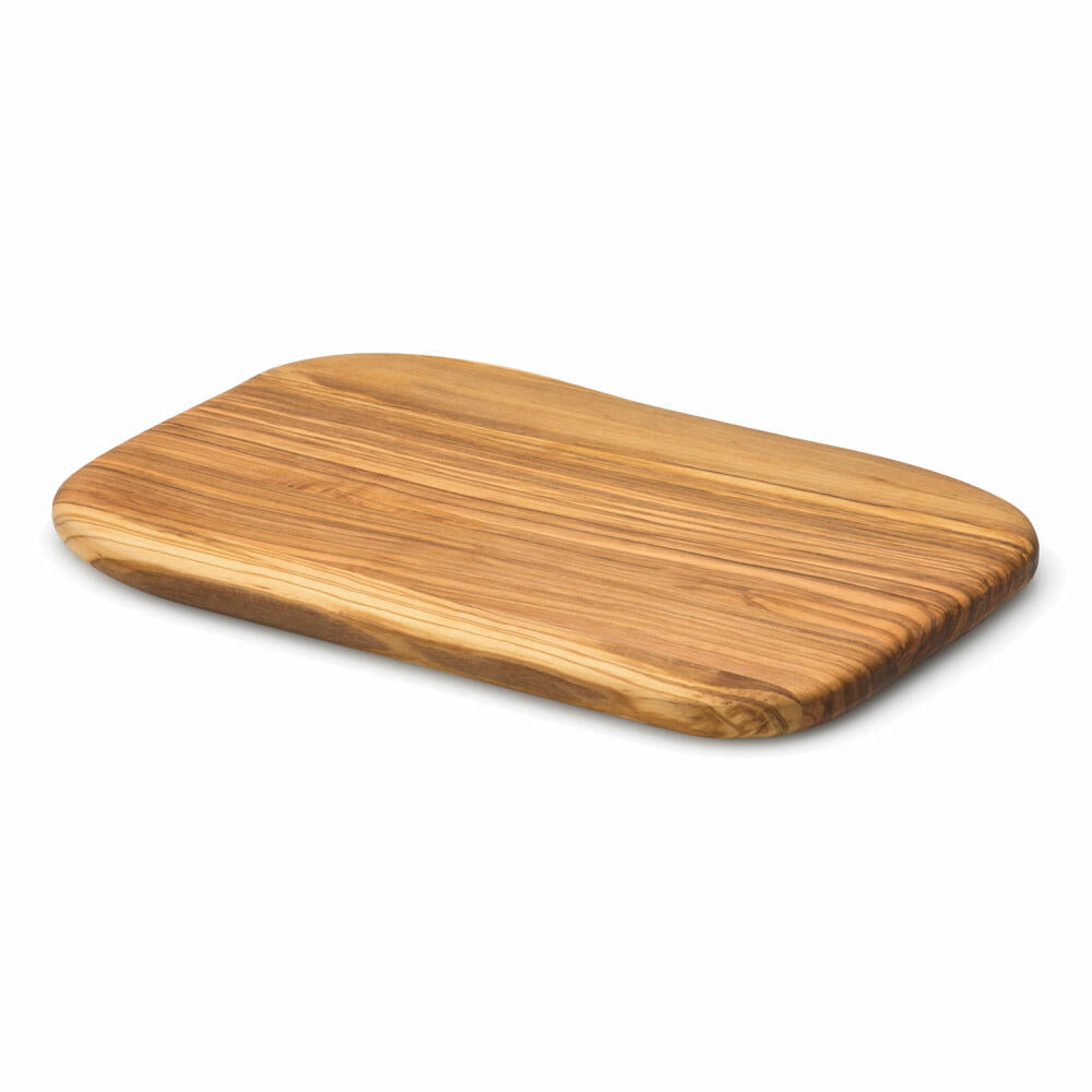 Continenta Schneidebrett, Küchenbrett, Holzbrett, Frühstücksbrett, Olivenholz, 25 x 15 cm, 4972